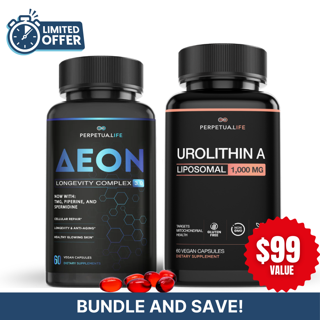 NAD+ NMN Liposomal Anti Aging Supplement Complex AEON with Nicotinamide DUO™