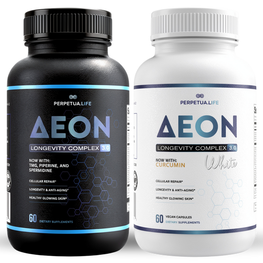 NAD+ Liposomal Anti Aging Supplement Complex AEON Black & White Bundle