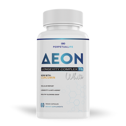 NAD+ NMN Liposomal Anti Aging Supplement Complex AEON White with Curcumin, and AKG