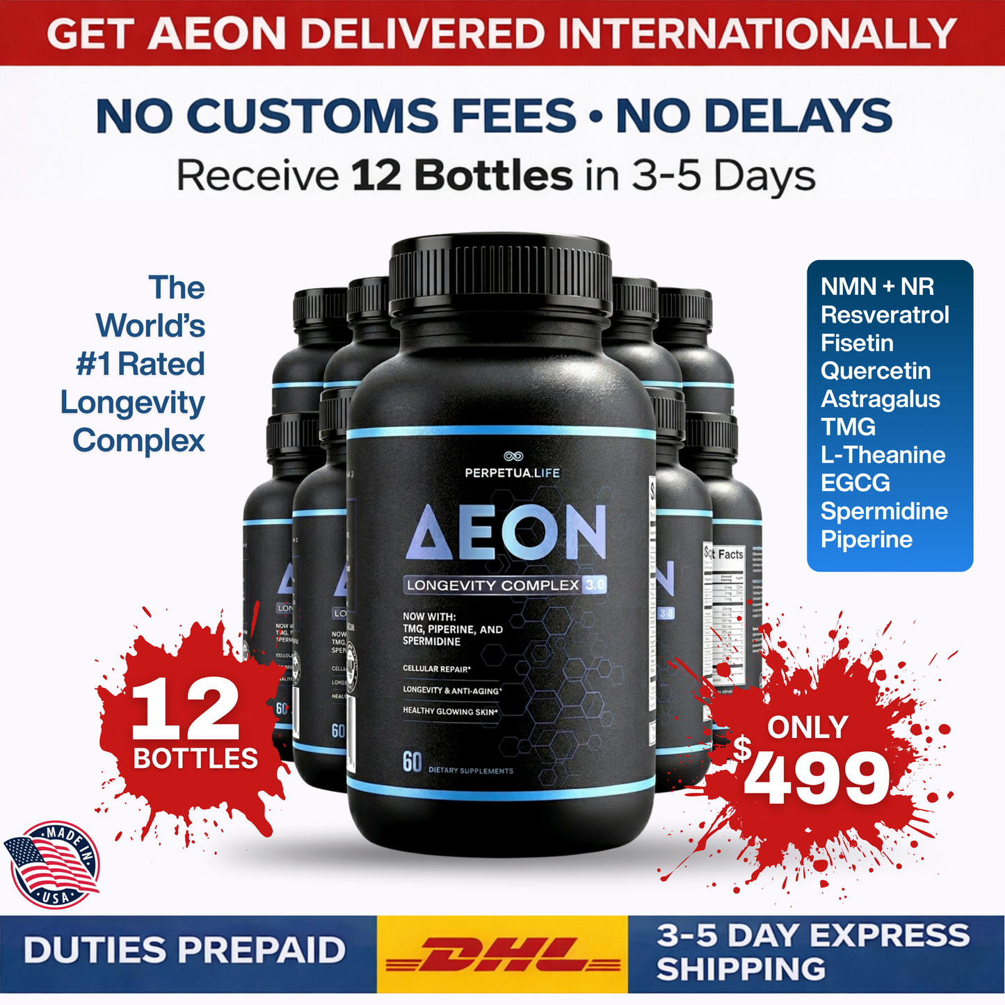 Delivered Duty Paid: 12-Bottle Year Supply International Special