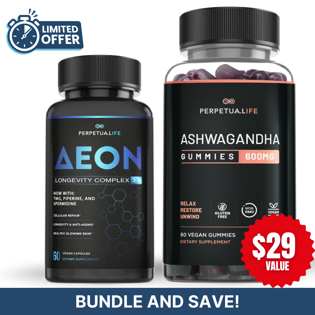 NAD+ NMN Liposomal Anti Aging Supplement Complex AEON with Nicotinamide DUO™