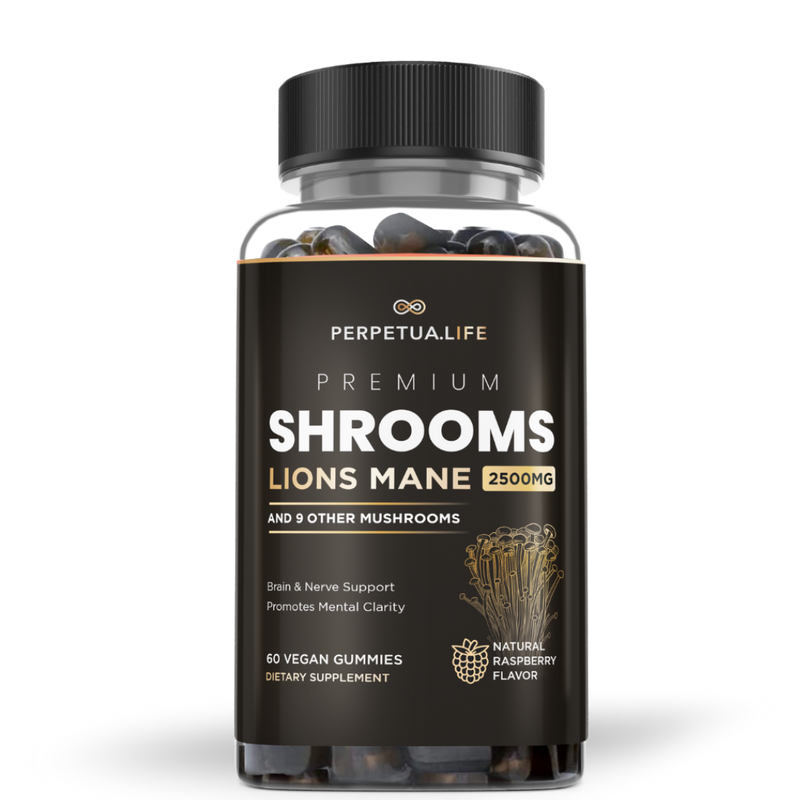 Lion's Mane Gummies - w Turkey Tail and 9 other Premium Mushrooms.